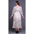 thumbnail image 4 of Bimba Robe de Plage Longue Maxi d'Été Boho Gitane Imprimée Teinture sur Nœuds pour Femmes à Smocks - XX-Grand, 4 of 5