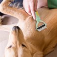thumbnail image 3 of Pet Dematting Comb for Dogs and Cats | Double Sided Undercoat Rake for Removing Tangles, Knots, and Loose Fur | Anti Slip Grip Brush for Grooming Thick Coats At Home, 3 of 4