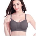 thumbnail image 3 of Pregnant Womens Plain Color Bra Maternity Nursing Bras Vest Tops, 3 of 9