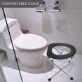 thumbnail image 3 of AURARMLET Foldable Portable Toilet Chair with Stable Frame and Nonslip Feet for Easy Storage, 3 of 8