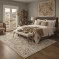 thumbnail image 2 of KUETH 8X10 Area Rugs Machine Washable Rugs for Living Room, Non Slip Throw Rug with Rubber Backing, Rug for Entryway、Bedroom、Kitchen、Floor and Dining Room, 2 of 8