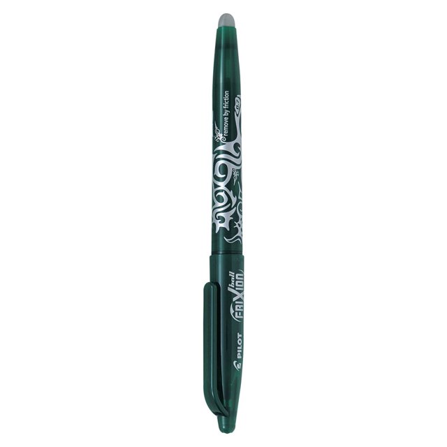 Pilot FriXion Ball Erasable Gel Rollerball Pen, Rollerball Pen, Fine Point, 0.7 mm, Green Ink