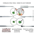 thumbnail image 4 of The Army Painter Sculpting Tools - Model Kit of Three Double-Sided Sculpting Clay Tools - Wargamers Modeling Clay Sculpting Tool Set, Stainless Steel, 3Pcs, 6 Tips, 4 of 7