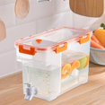 thumbnail image 1 of tredstone Household Cold Kettle With Faucet Fruit Teapot Water Bucket Water Jug Orange, 1 of 7