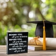 thumbnail image 4 of Home Graduation Quote Wood Box Sign Decor Desk Sign Positive Behind You All Your Memories Wooden Box Block Sign Rustics Home Shelf Wall Decoration Grad Gift Home Decor, 4 of 7