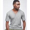 thumbnail image 4 of Fine Jersey V-Neck Tee, XS, Heather Grey, 4 of 4