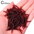 thumbnail image 1 of Leurres Souples en Silicone Ver Rouge Ver de Terre Caoutchouc L7W4 Crevette Basse, 1 of 9