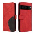 thumbnail image 4 of Étui Compatible Google Pixel 7 5G, Étui Portefeuille en Cuir avec Support, Fermoir Magnétique, Étui Folio à Rabat pour Téléphone - Rouge, 4 of 5