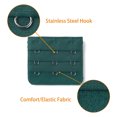 thumbnail image 4 of INSPIRE CHIC Rallonges de Soutien-Gorge pour Femmes à 3 Crochets 3 Rangées Bretelle de Soutien-Gorge Extensible Boucle Crochets Bande de Soutien-Gorge Couleur Paon 3, 4 of 5