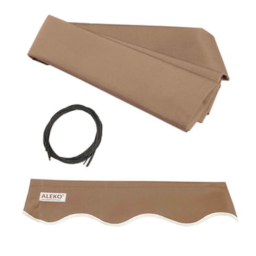 ALEKO Auvent Rétractable 10 X 8 Pieds Tissu de Remplacement, Couleur Sable