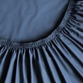 thumbnail image 5 of Hotel Style 4-Piece 600 Thread Count Navy Egyptian Cotton Adult Bed Sheet Set, Queen - Deep Pocket, 5 of 5