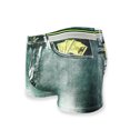 thumbnail image 4 of TIHLMK Mode Boxeurs en Denim Imprimé pour Hommes avec Poches, 4 of 8