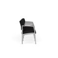 thumbnail image 4 of Lenox Steel Reception Waiting Room 4 Seats Chair / Silver Steel / Black, 4 of 5