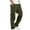 Army Green, variant on CFLVAEK Men's Cargo Pants with Stretch Solid Casual Elastic Waist Multiple Pockets Outdoor Straight Type Fitness Pants Cargo Pants Trousers Regular Fit Comfort Waist Pants Black L
