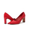 thumbnail image 3 of Woobling Escarpins pour Femmes à Talon Épais, à Enfiler, Confort, Talons Hauts, Mode pour Femmes, Bloc, Rouge, 7,5, 3 of 8