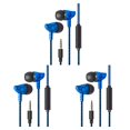 thumbnail image 4 of maskred Phone Music Wired Earphone In -ear Wire Control Cellphone 3 .5mm Plug Earbuds Headset 80cm 3Set, 4 of 6
