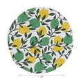 thumbnail image 2 of IH Casa Decor Printed Round Cotton Rope Placemat Lemon Branches - Set of 12, 2 of 4