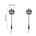 thumbnail image 4 of Streetlamp Photography Backdrops Props Doll Size Garden Light Decor Art Lines Battery Operated Five-headed Landscape Lights Model 3, 4 of 7