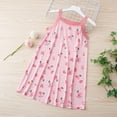 thumbnail image 3 of Robe d'Été pour Fille, Robe Débardeur Sans Manches avec Imprimé de Cerises, Robe Décontractée Longueur Genou pour le Jeu, la Plage et les Fêtes, 3 of 4