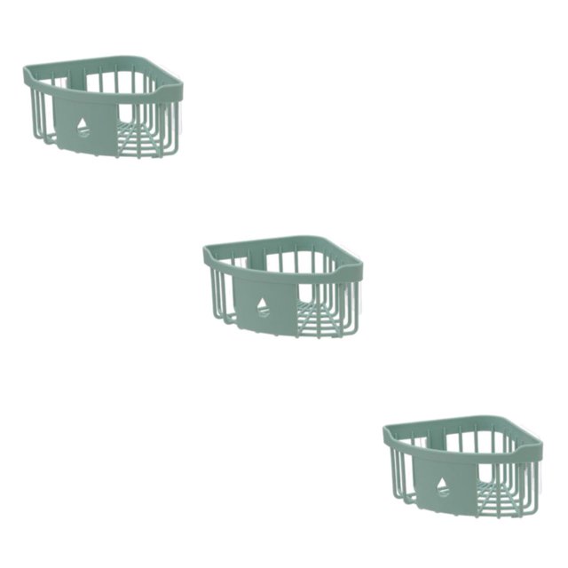yingyy 1/2/3/5 Support de Baignoire de Support de Lavage Support de Rangement Durable Sans Perforation Décorations de Commodité Brosse à Dents Vert 3PCS