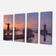 thumbnail image 2 of Windmills at Sunrise Panorama - Landscape Canvas Art Print, 2 of 3