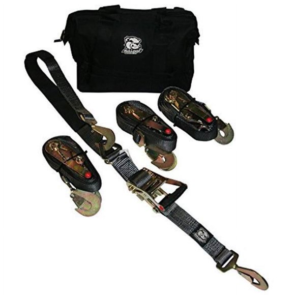Bulldog Winch BDG20230 2 in. x 10 ft. Ratcheting Axle Straps, Set of 4
