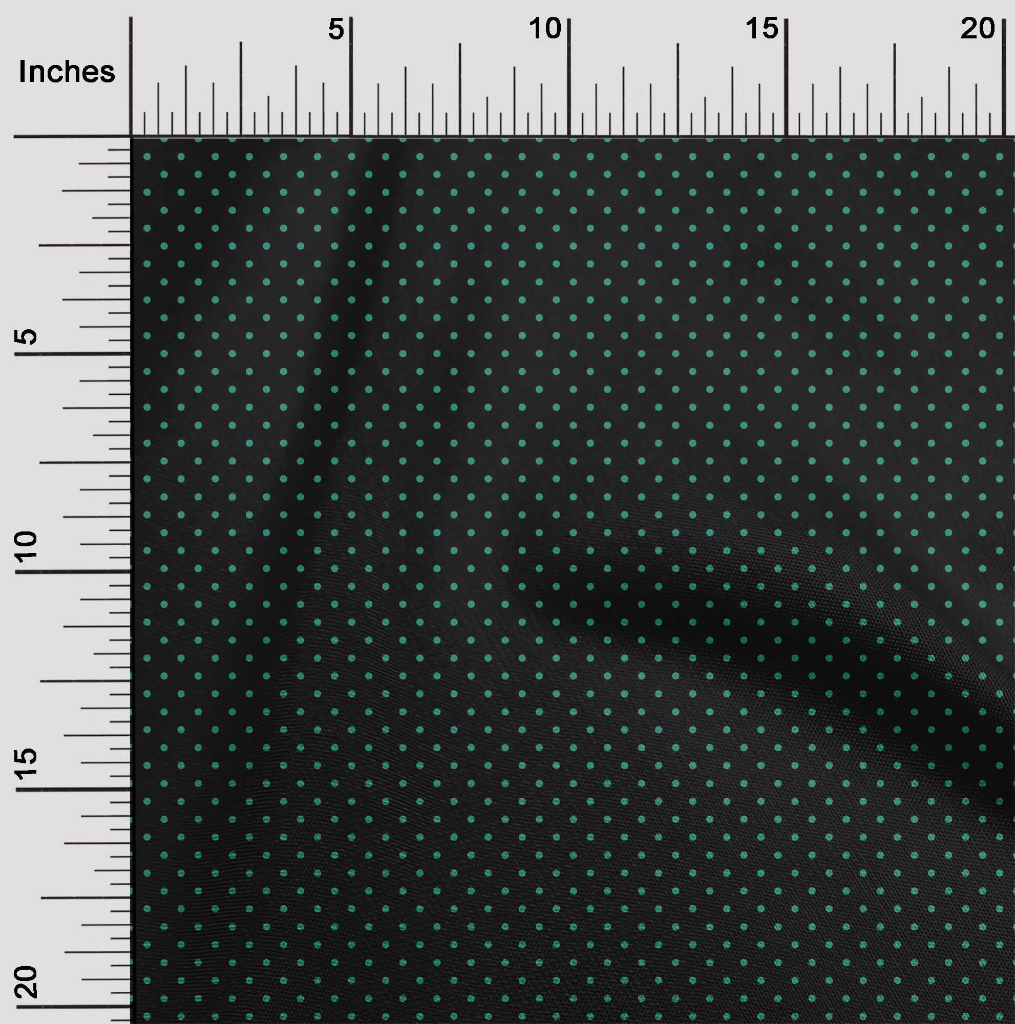 oneOone Cotton Poplin Fabric Polka Dots Printed Fabric 1 Yard 56 Inch Wide