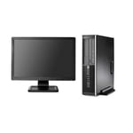 Refurbished HP Elite SFF Desktop Intel i5-2400 8200 + 19'' LCD