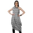 thumbnail image 2 of Moomaya Robe Kurti Sans Manches à une Épaule Imprimée pour Femmes, Vêtement de Créateur Boho pour Fête, 2 of 7