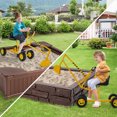 thumbnail image 4 of Gymax Pelle à Sable pour Enfants avec Commandes à Deux Mains Pelle Flexible Fonction Rotative à 360° Jaune, 4 of 10
