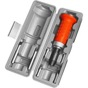 Set tournevis pour vis rustiquées à rayure encombrante Driver réversible Bit Chrome Vanadium Steel Ergonomic Handle Powerful Torque pour fixations cassées Rouge Gris(B)