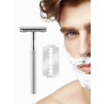 thumbnail image 4 of Waysh Classic Shaving Kit, Silver, with Stand & Blades, 4 of 6