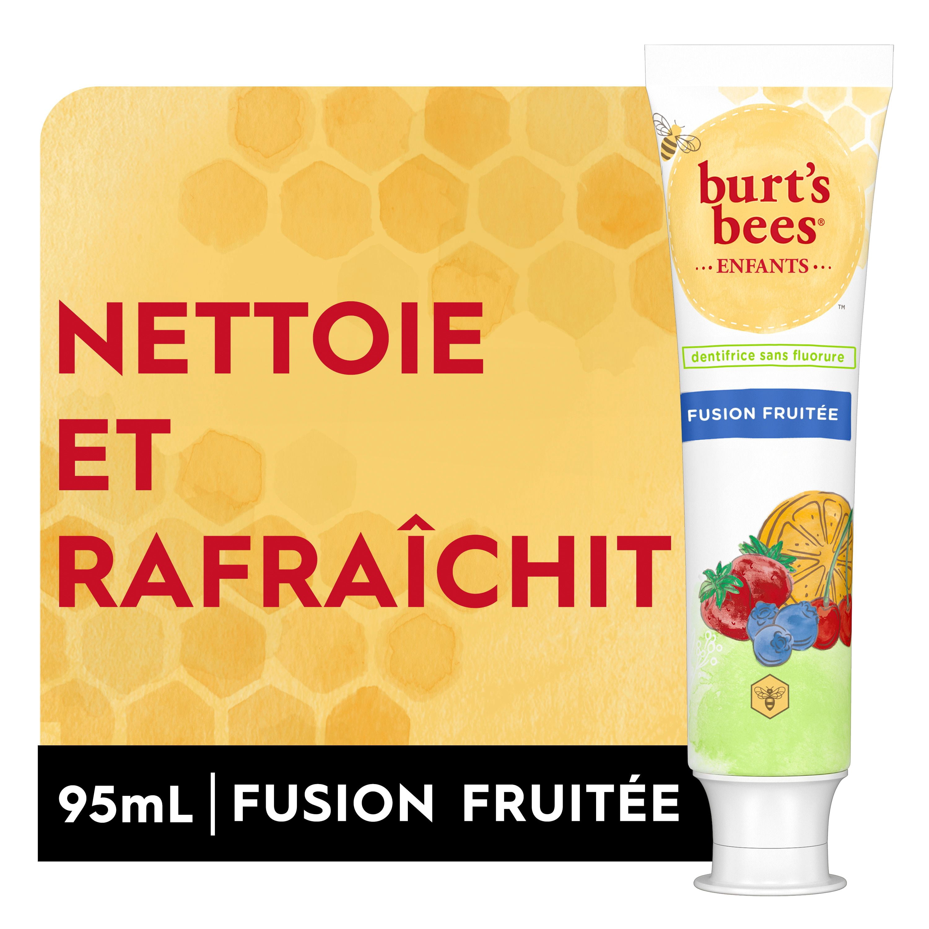 Burt's Bees Dentifrice pour Enfants, Sans Fluorure, Fusion Fruitée95ml
