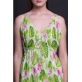 thumbnail image 2 of Bimba Robe Longue à Imprimé Floral pour Femmes, Bretelles Spaghetti, Col en V, Maxi, Tenue de Plage - Grand, 2 of 5