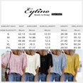 thumbnail image 2 of Womens Bell Sleeve Blouse Crewneck Lace Tops Floral Textured Babydoll Shirts, 2 of 11