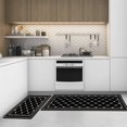 thumbnail image 2 of Ensemble de 2 Tapis de Sol de Cuisine Épais et Coussinés, Robustes, Confort pour Rester Debout, Tapis de Couloir de Cuisine Imperméables, 2 of 6