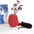 thumbnail image 2 of Estbridg Casewin Braided Twisted Silk Ropes 8mm Diameter Soft Solid Braided Twisted Ropes Decorative Twisted Satin Shiny Cord Rope for All Purpose and DIY Craft (Red 1 Piece), 2 of 6