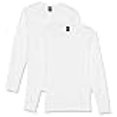 thumbnail image 3 of Hanes T-Shirt en Coton à Manches Longues Mens Perfect-T 2-Pack, M, Blanc, 3 of 4