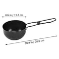 thumbnail image 4 of HLONK 2 Pcs Faitout en Fonte pour Camping, Mini Casseroles de Cuisson pour Usage Intérieur/extérieur, 4 of 6