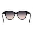 thumbnail image 2 of Timeless Classic Slick Oversize Cat Eye Mod Chic Plastic Sunglasses Black Beige Smoke, 2 of 4