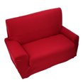 thumbnail image 2 of Couch Cover Sofa Protect Cover 7 Solid Pure Colour Home Couch Stretch Sofa SlipCover 2 Seater Polyester Burgundy, 2 of 3