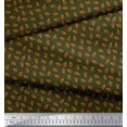 thumbnail image 2 of Soimoi Velvet Fabric French Horn Musical Instrument Fabric Prints by Yard 58 Inch Wide, 2 of 3