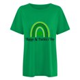thumbnail image 2 of QIPOPIQ T-Shirts à Manches Courtes pour Femmes à Col Rond T-Shirts de la Saint-Patrick T-Shirts pour Dames Shamrock T-Shirt Vert T-Shirt Ample T-Shirts de la Saint-Patrick T-Shirt à Col Rond T-Shirts Imprimés pour les Fêtes T-Shirts Graphiques Aubaines, 2 of 4