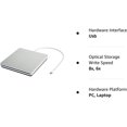 thumbnail image 2 of Youmation External CD DVD Drive, USB-C Ultra Slim Portable Slot-In DVD Burner for MacBook Pro, MacBook Air, Mac, Laptop and Windows 10, Silver, 2 of 7