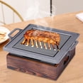 thumbnail image 1 of Elodie BBQ Grill Pan Griddle Roasting Multifunctional Square Portable Nonstick Barbecue S, 1 of 8