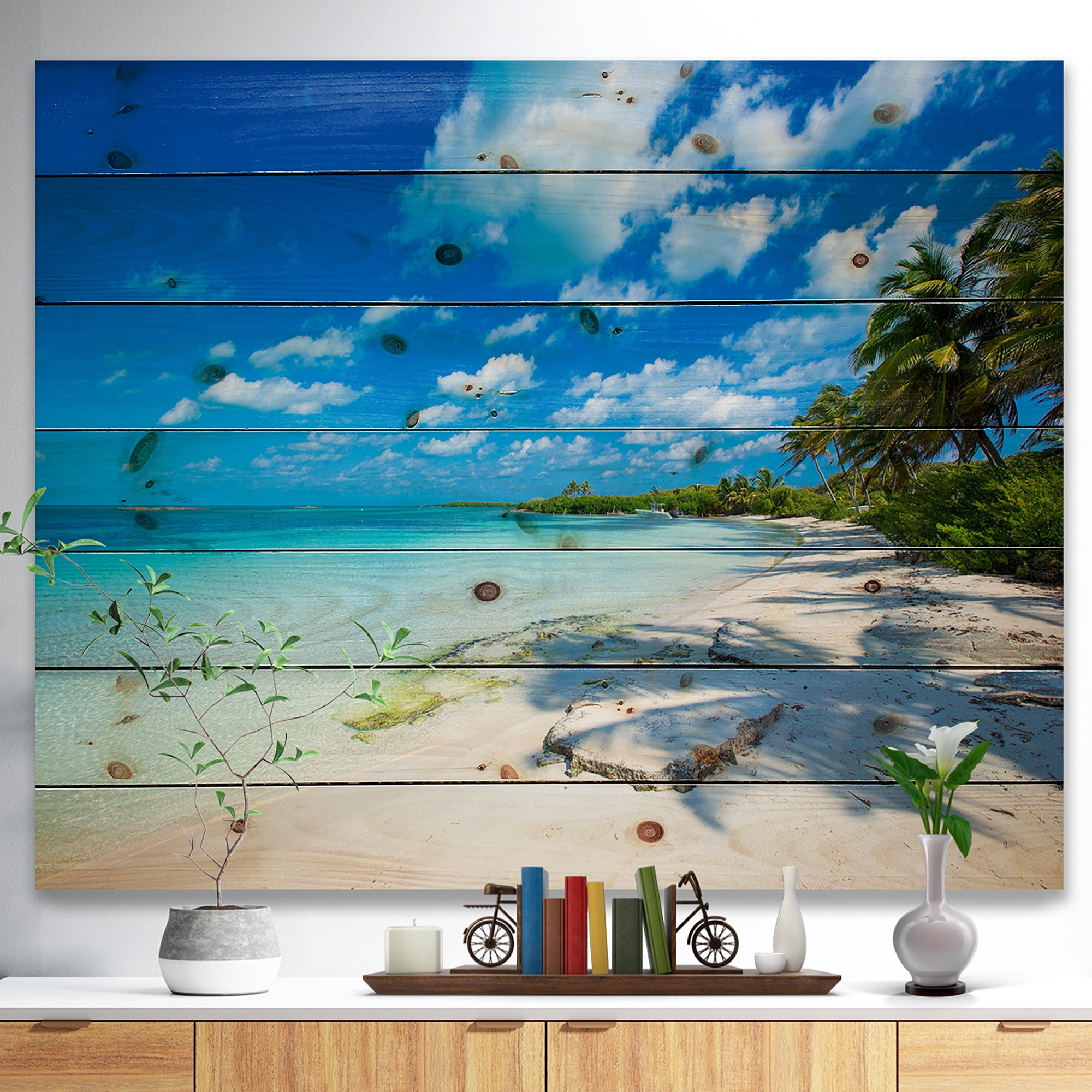 Tableau moderne imprimée sur toile Design Art Plage tropicale