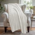 thumbnail image 2 of Sentmoon Throw Soft And Thick Double Layer Raschel Blanket A Must Have Warming Artifact In Winter Suitable for Beds Sofas And Other Scenes Providing The Ultimate Comfort for Office Sofa Airplane, 2 of 7