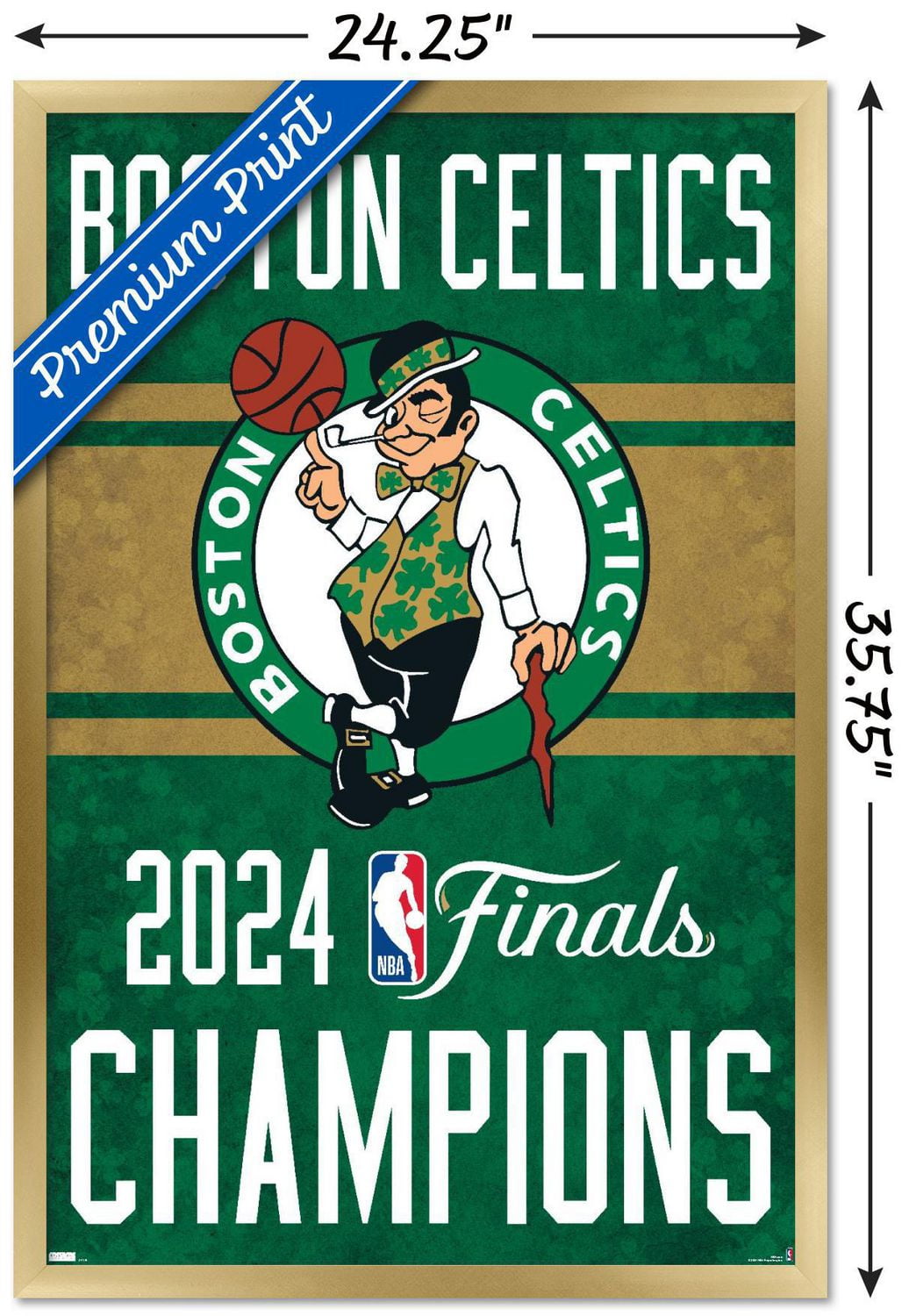 NBA Boston Celtics - 2024 NBA Finals Team Logo Wall Poster