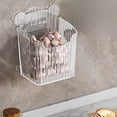 thumbnail image 4 of Three Hole Punch Kitchen Storage Box Storage Basket Ginger and Garlic Storage Basket No Need to Punch Holes Wall Mounted Storage Box Small Storage Basket, 4 of 6