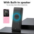 thumbnail image 4 of QualitChoice Lecteur MP3 Rechargeable Écran d'Affichage d'Enregistrement Portable Média Sans Perte Sport Course Lecture de Musique avec Micro Rose, 4 of 6